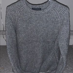 Brandy Melville Grey chunky knit sweater